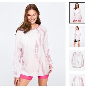 💕 Victoria Secret Pink Tie Dye Crew Sweatshirt